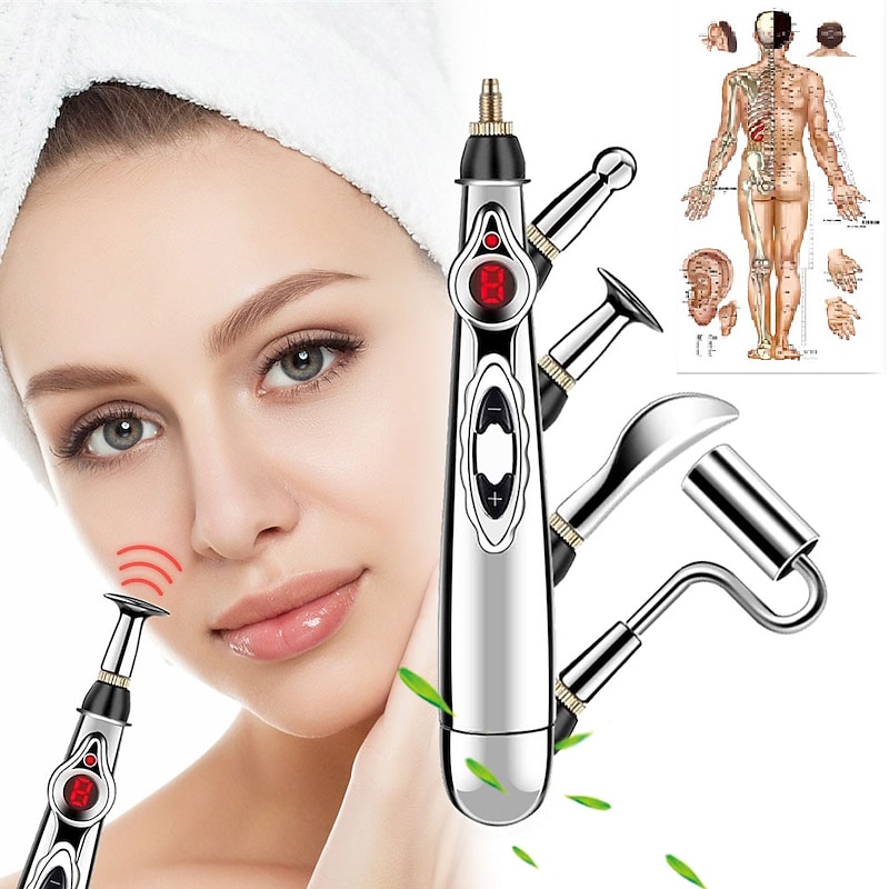 Electronic Acupuncture Pen Electric Meridians Laser Therapy Heal Massage Pen Meridian Energy Pen Relief Pain Tools Health Care3