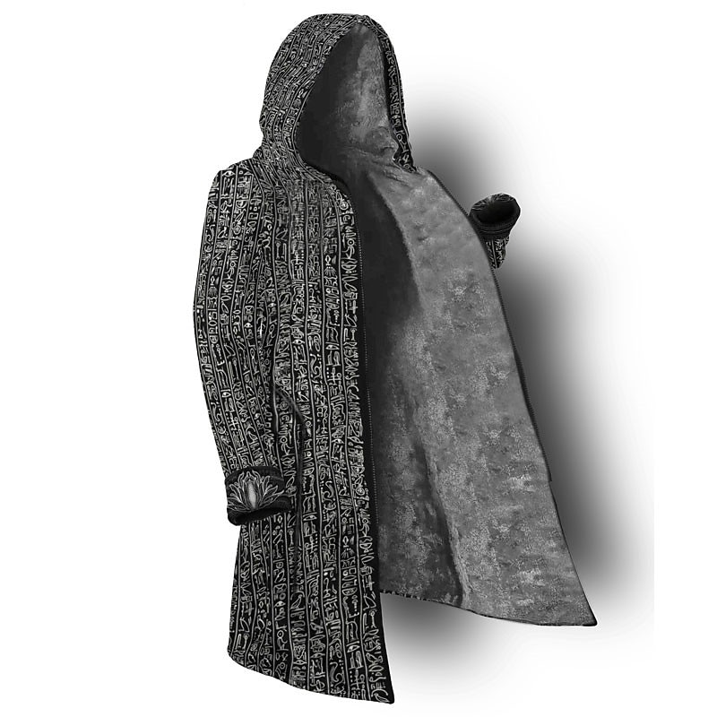 Men's Graphic Prints Winter Coat Fleece Jacket Coat Warm Comfortable Breathable Fashion Streetwear Sport Sports & Outdoor Daily Wear Going out Zipper Pocket Print Fall & Winter Hoodie Long Sleeve4