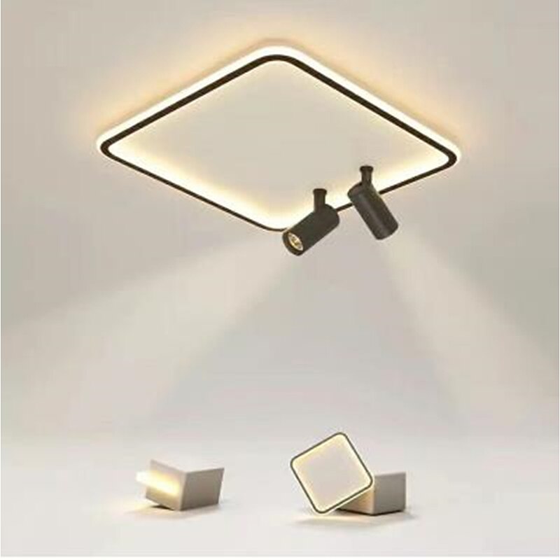 LED Ceilling Lights with Spotlight for Bedroom Round/Square Study Child Showroom Living Room Modern Indoor Spotlight Lamps Luster Fixture Lights