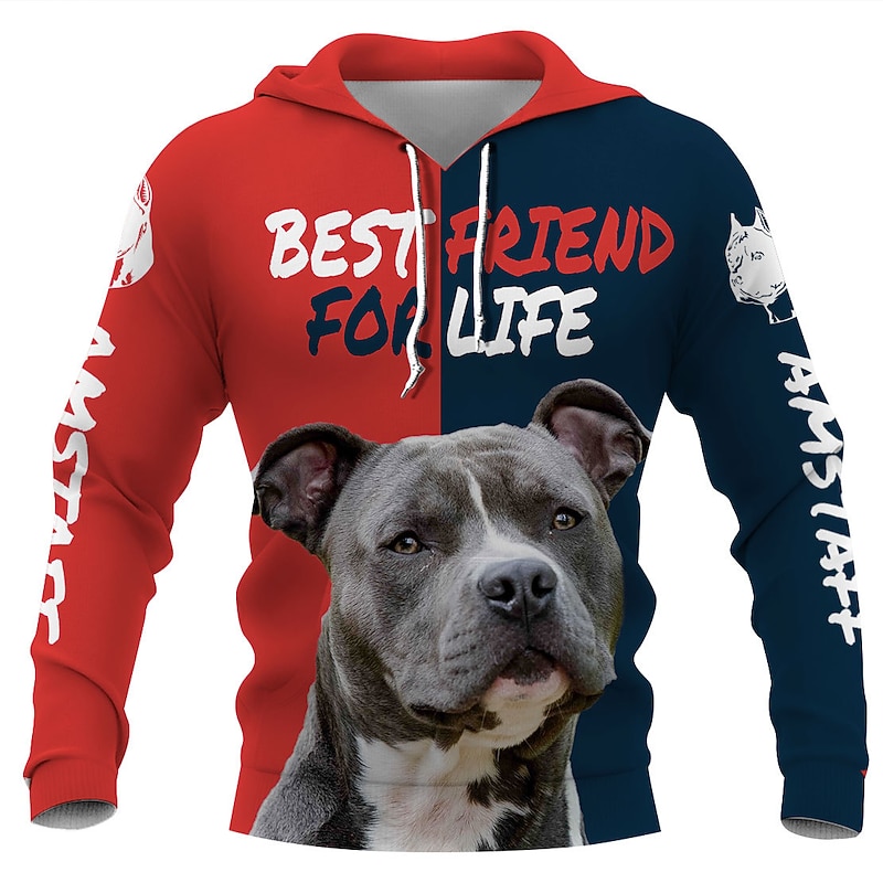 Animal Dog letter Hoodie Cartoon Manga Anime 3D Graphic For Couple's Men's Women's Adults' 3D Print2