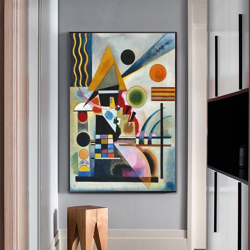 Handmade Oil Painting Canvas Wall Art Decoration Wassily Kandinsky Abstract for Home Decor Rolled Frameless Unstretched Painting2