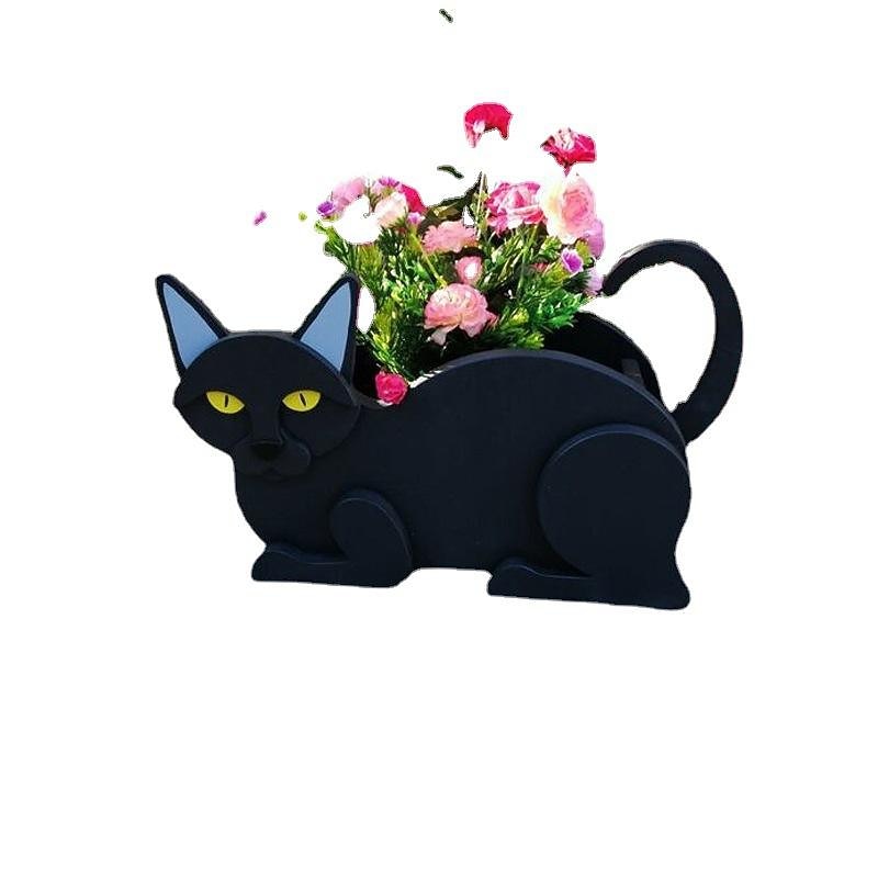 Garden Planters,Cute Dog Cat Animal Shaped Cartoon Flower Planter,Succulent Planter for Living Or Artificial Plants for Home Balcony,Garden Decoration2
