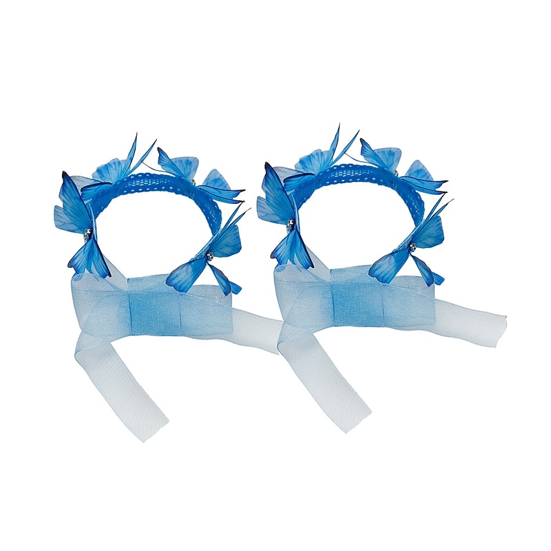 Cinderella Fairytale Princess Flower Girl Dress Theme Party Costume Tulle Dresses Girls' Movie Cosplay Blue (With Accessories) Dress Halloween Carnival Masquerade World Book Day Costumes3