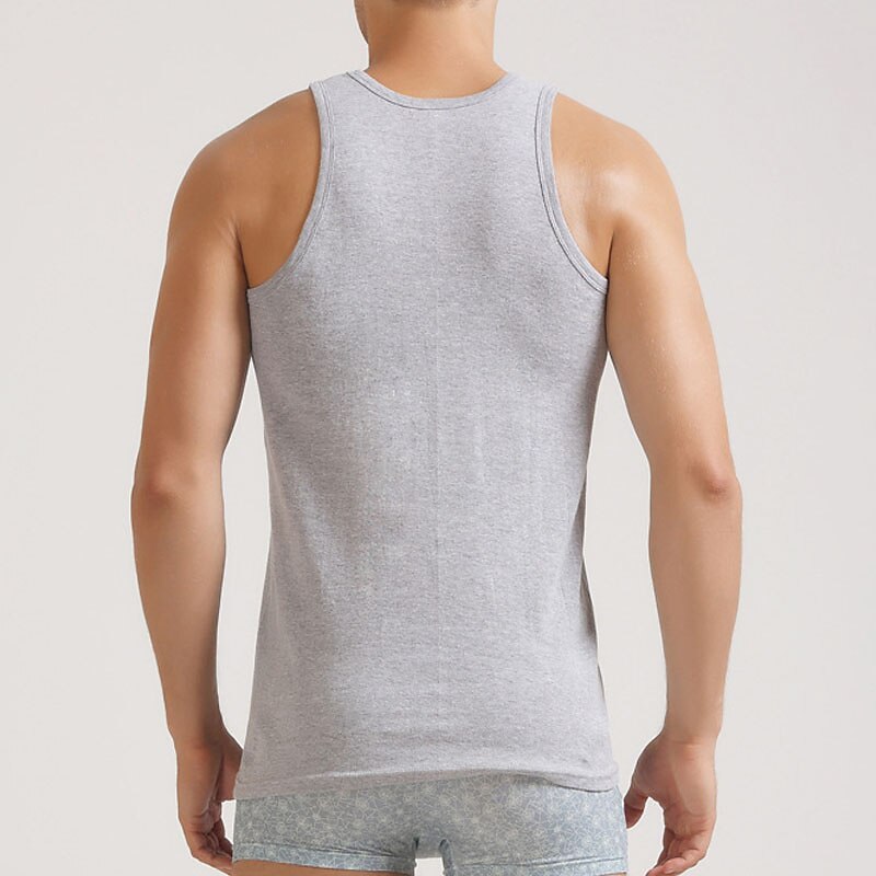 Men's Tank Top Vest Top Undershirt Sleeveless Shirt Sleeveless Crewneck Summer Spring Plain Fashion Streetwear Modern Contemporary Sport Indoor Casual Daily White Gray Top Tee for Men3