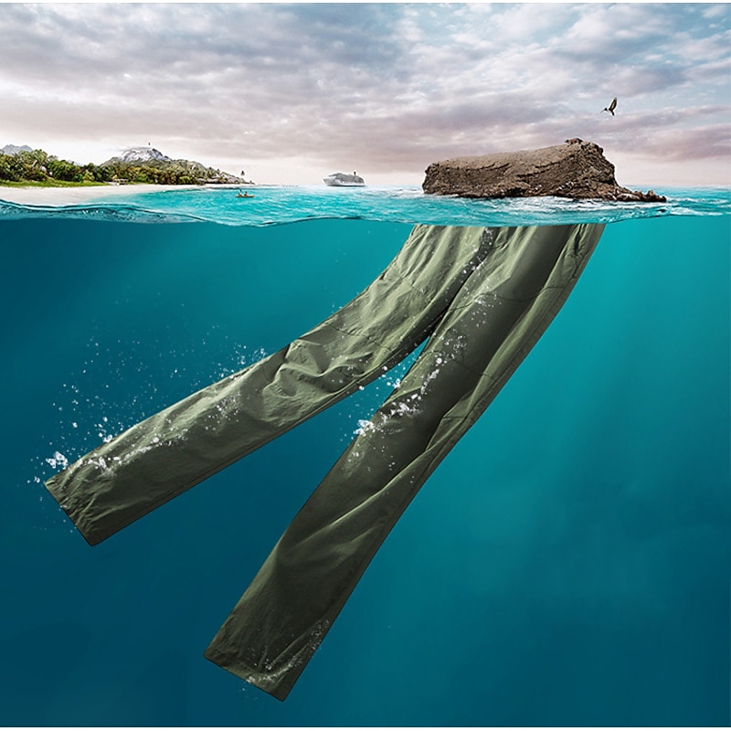 Men's Work Pants Waterproof Hiking Pants Summer Outdoor Waterproof Windproof Quick Dry Lightweight Pants / Trousers Bottoms Black Army Green Fishing Climbing Beach M L XL 2XL 3XL2