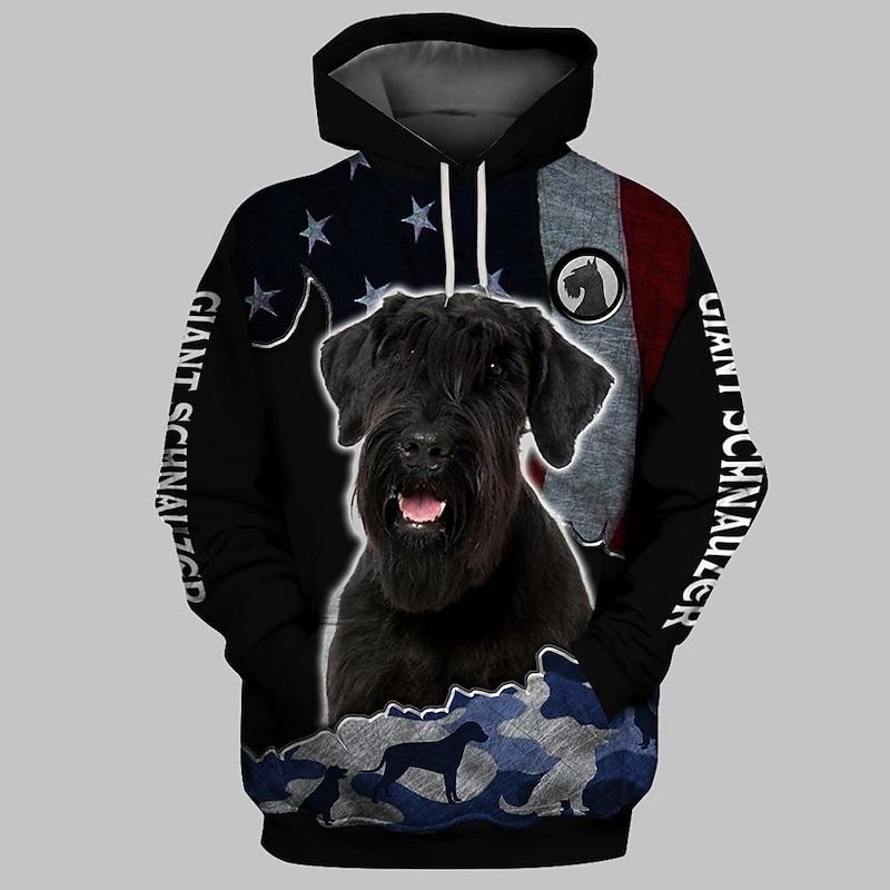Animal Dog Hoodie Cartoon Manga Anime 3D Front Pocket Graphic For Couple's Men's Women's Adults' 3D Print4