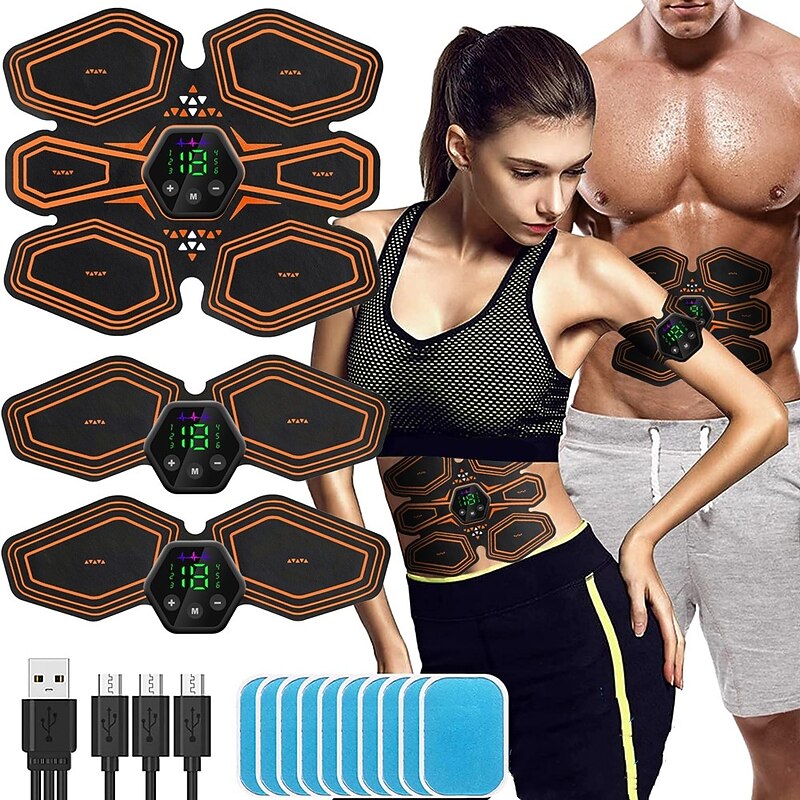 Trainer EMS Abdominal Muscle Stimulator Hip Trainer Smart Muscles Electrostimulator Toner For Fitness Fat Burn Weight Lose
