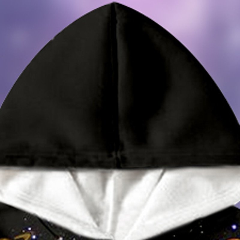 2 Pieces Kids Boys Hoodie & Pants Outfit Galaxy Long Sleeve Pocket Set Casual Fashion Daily Winter Fall 7-13 Years Blue3