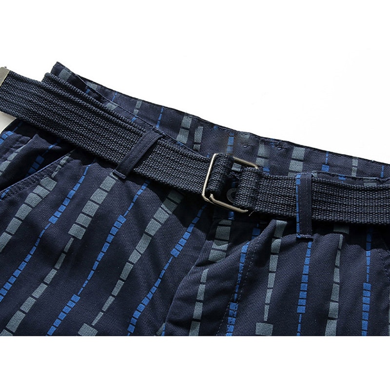 Men's Chino Shorts Bermuda shorts Work Shorts Pocket Print Graphic Prints Comfort Outdoor Daily Going out Cotton Blend Fashion Streetwear Black Wine2