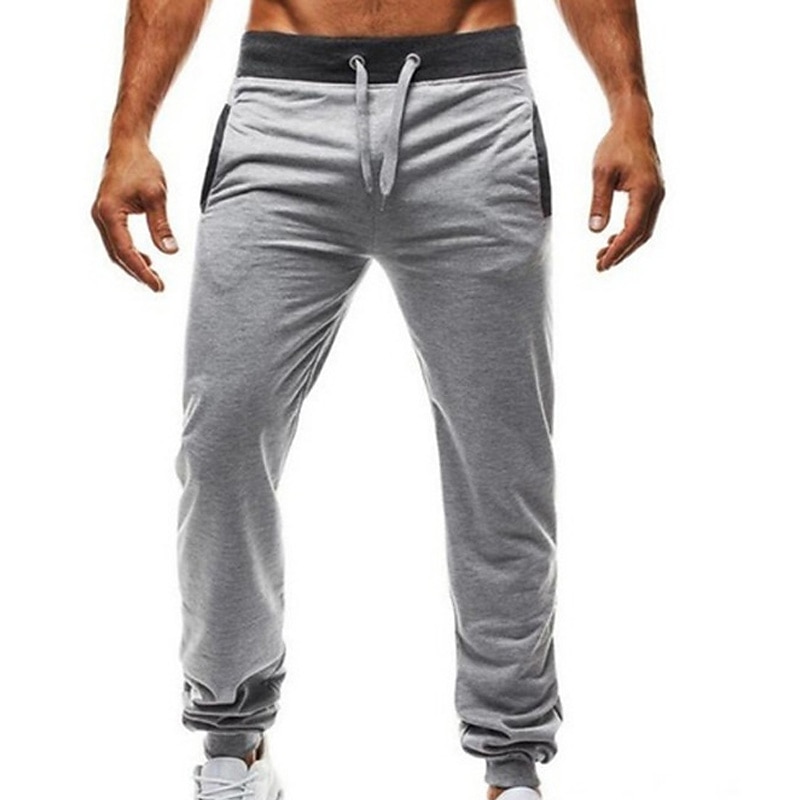 Men's Sweatpants Joggers Trousers Pocket Drawstring Elastic Waist Plain Comfort Breathable Outdoor Daily Going out Sports Fashion Black Dark Gray4