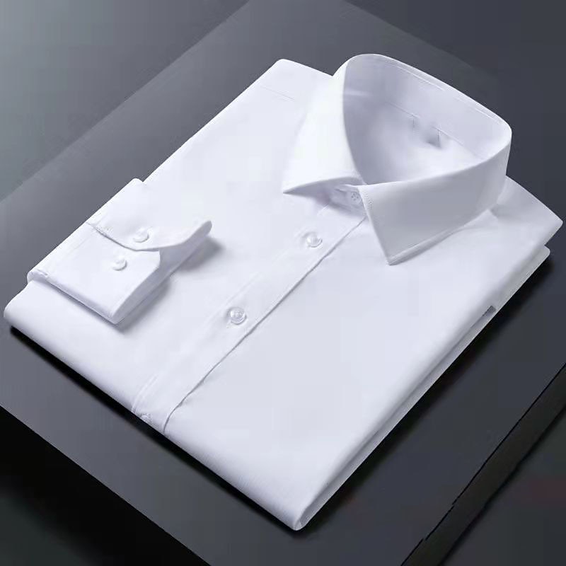 Men's Dress Shirt Non Iron Shirt Wedding Going out White Pink Wine Green Long Sleeve Turndown Spring Fall Clothing Apparel