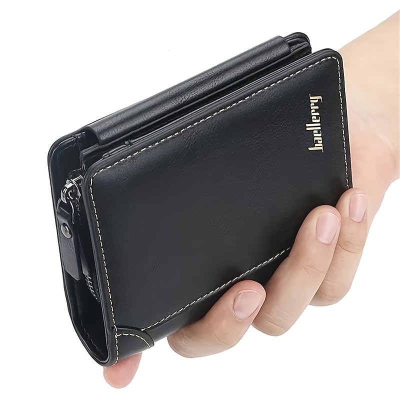Credit Card Holder Wallet PU Leather Name Card Holder with Magnetic Shut Multi Credit Card Protector for Men2