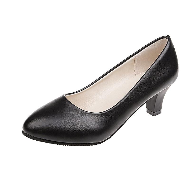 Classic Low Heel Closed-Toe Pumps for Women – Elegant Formal Office Shoes for All-Day Comfort4