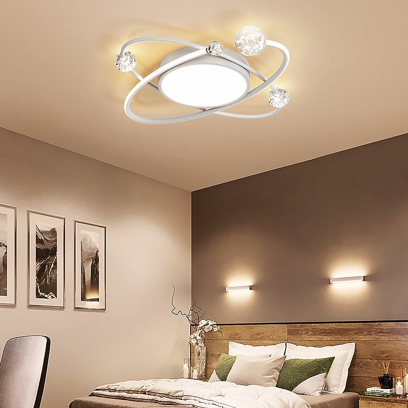 Nordic Light Luxury Atmosphere Crystal Room Led Lamp Modern Simple Personality Creativity Star Ceiling Lamp