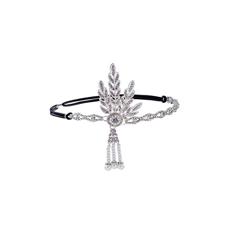 Dance Accessories 1920s / The Great Gatsby Women's Alloy Crystals Vintage / Costume & Disguise Headpiece4