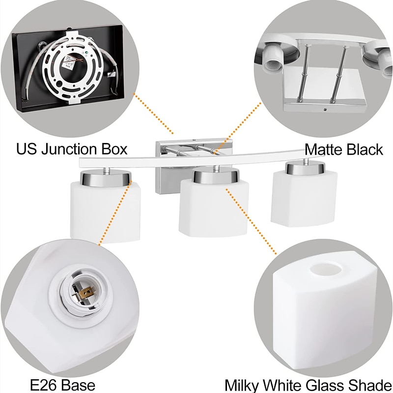 Indoor Modern Indoor Wall Lights Bedroom Dining Room Iron Wall Light 220-240V3