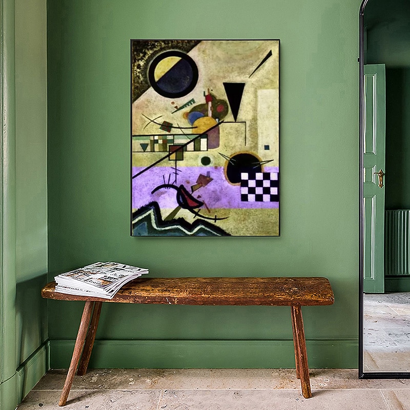 Handmade Oil Painting Canvas Wall Art Decoration Wassily Kandinsky Abstract for Home Decor Rolled Frameless Unstretched Painting3