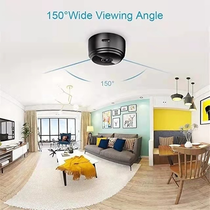 Mini Wi-Fi Camera IP Network Surveillance Cam 1080P HD Wireless Nanny Cam With Night Vision Motion Detection Portable Video Recorder Covert Security Camera2