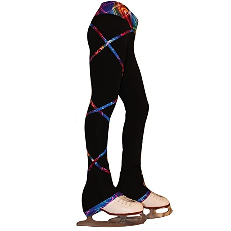 Figure Skating Jacket with Pants Women's Girls' Ice Skating Outfits Black Stretchy Training Competition Skating Wear Thermal Warm Classic Long Sleeve Ice Skating Figure Skating4