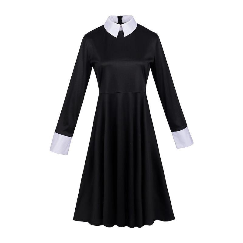 Gothic Horror Dark Academia Dress Cosplay Costume Cosplay Movie Cosplay for Women's Adults' Halloween Carnival4