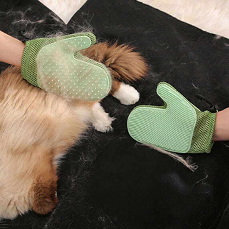 Dog Cat Brushes Cleaning Pet Grooming Glove Silica Gel Brush Dog Clean Supply Baths Massage Washable Durable Easy to Use Pet Grooming Supplies Blue Green Beige3