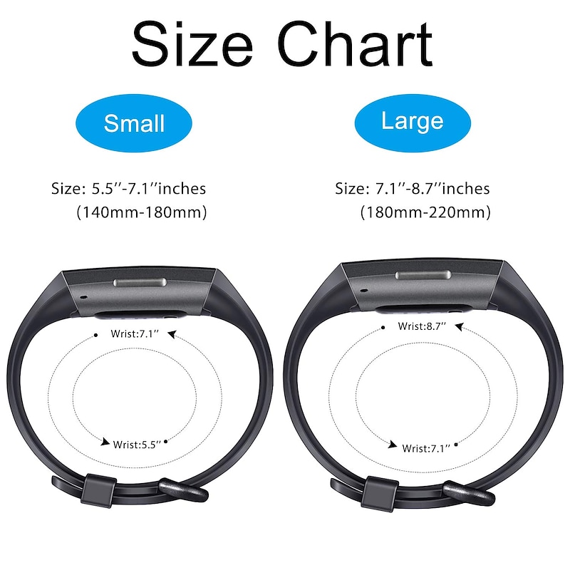 3 Pack Watch Band for Fitbit Charge 4 / Charge 3 / Charge 3 SE Silicone Replacement  Strap Soft Elastic Breathable Sport Band Wristband3