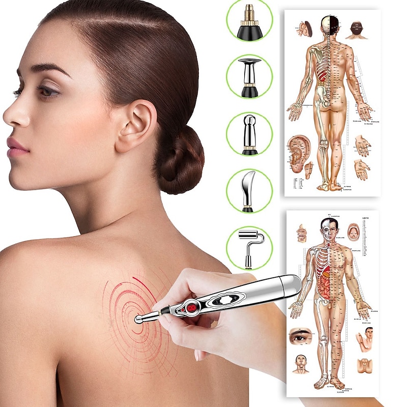 Electronic Acupuncture Pen Electric Meridians Laser Therapy Heal Massage Pen Meridian Energy Pen Relief Pain Tools Health Care2
