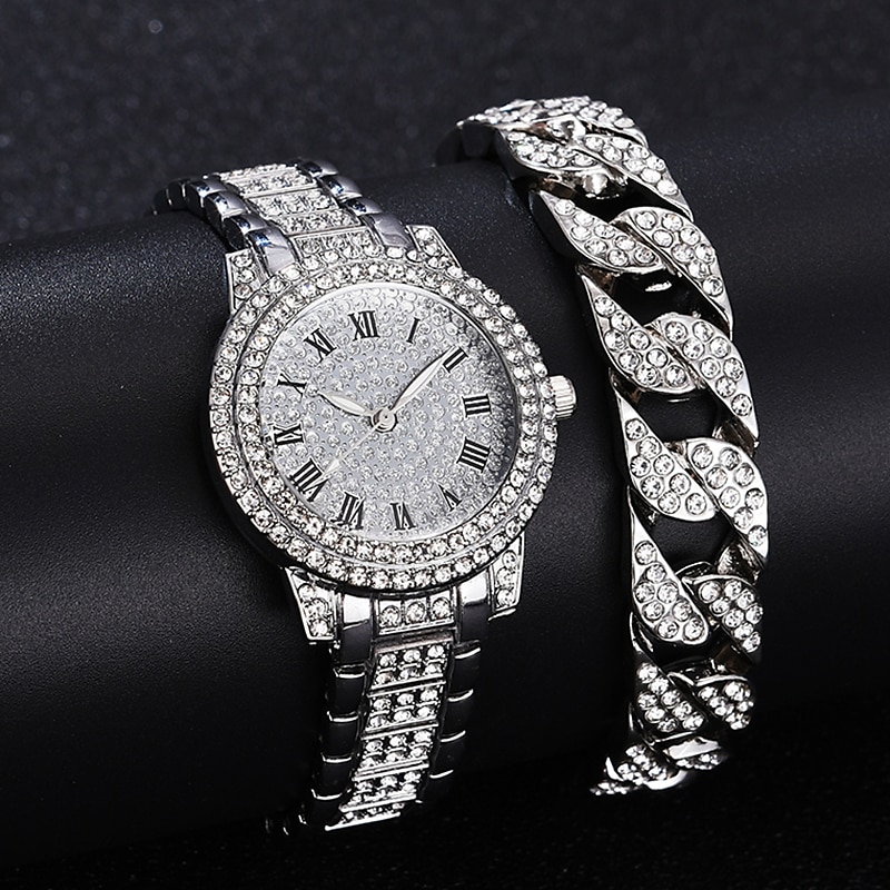 Diamond Women Watches Gold Watch Ladies Wrist Watches Luxury Brand Rhinestone Women's Bracelet Watches Female Relogio Feminino4