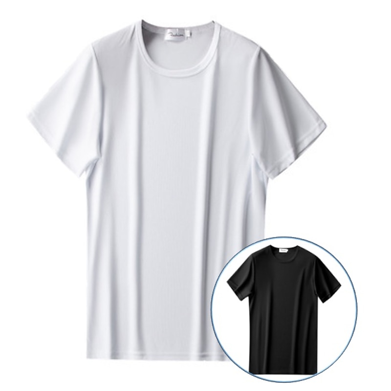 Icy Soft Comfy Short-Sleeved T-Shirt Men's Quick-Drying Tee Summer Cooling Material M-XXXXL Big Sizing Loose Tops2