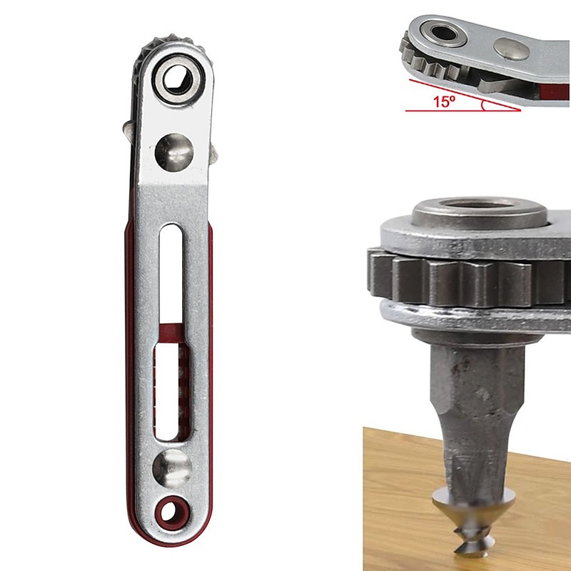 Hexagon Ratchet Spanner 1/4 Inch Mini Ratchet Wrench Screwdriver With Batch Head Set Spanner Screwdriver Hand Repair Tools