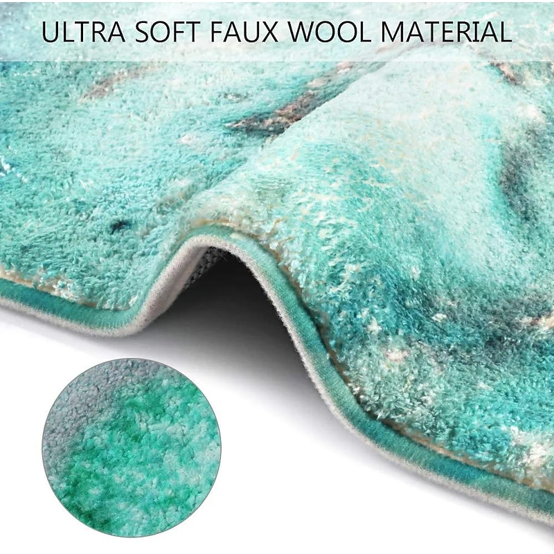 Marble Pattern Flannel Floor Mat Fabric Printed Home Entrance Doormat Carpet Mattress Bathroom Mat4