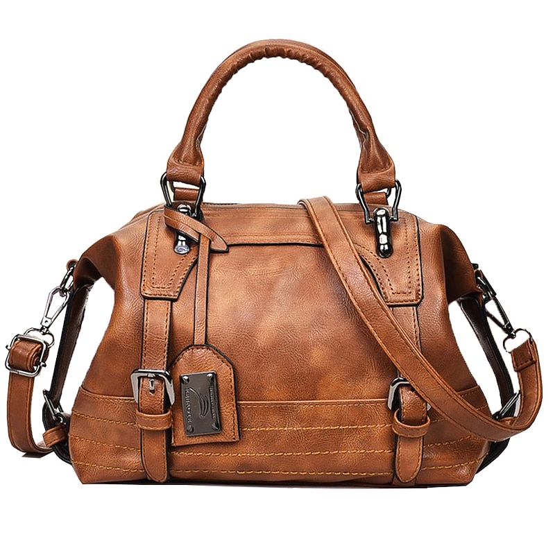 Women's Faux Leather Satchel Handbag - Perfect for Daily Use, Work, and Travel