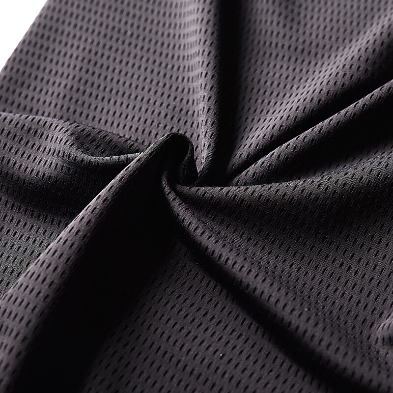 Men's Trousers Cropped Pants Casual Pants Drawstring Elastic Waist Solid Colored Breathable Quick Dry Outdoor Daily Gym Casual Athletic Black Micro-elastic2