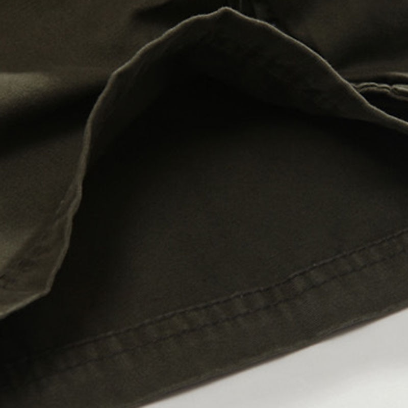 Men's Cargo Shorts Shorts Multi Pocket Straight Leg Solid Colored Comfort Wearable Knee Length Outdoor Daily Sports Stylish Black Army Green4