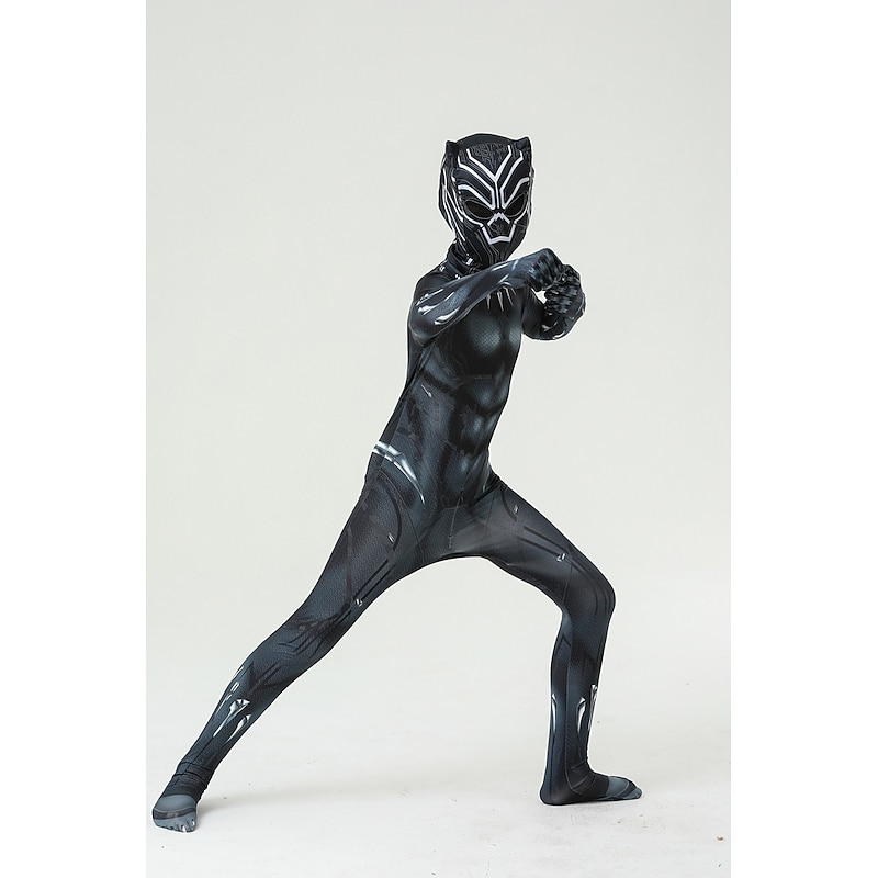 Superhero Zentai Suits Men's Women's Boys Movie Cosplay Cosplay Halloween Black Leotard / Onesie Mask Halloween Carnival Masquerade Polyester World Book Day Costumes4