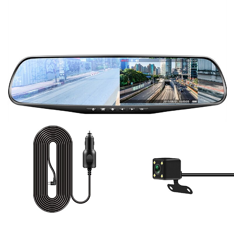 YC-188W 1080p New Design / Full HD Car DVR 170 Degree Wide Angle CMOS 4 inch IPS Dash Cam with Night Vision / G-Sensor / Parking Monitoring Car Recorder 7