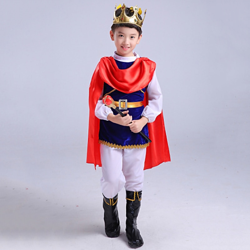 Snow White and the Seven Dwarfs Prince Charming Cosplay Costume Outfits Boys Movie Cosplay Cosplay Halloween Red Top Pants Belt Halloween Carnival Masquerade Polyester World Book Day Costumes3