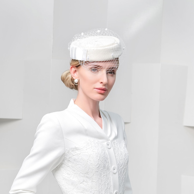 Hat Headwear 100% Wool Beret Warm Mesh Hat Party/evening Casual Fashion Stewardess Woolen Cap3