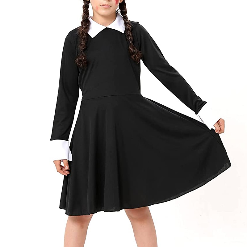 Gothic Horror Dark Academia Dress Cosplay Movie Cosplay for Women's Girls' Kid's Adults' Masquerade3