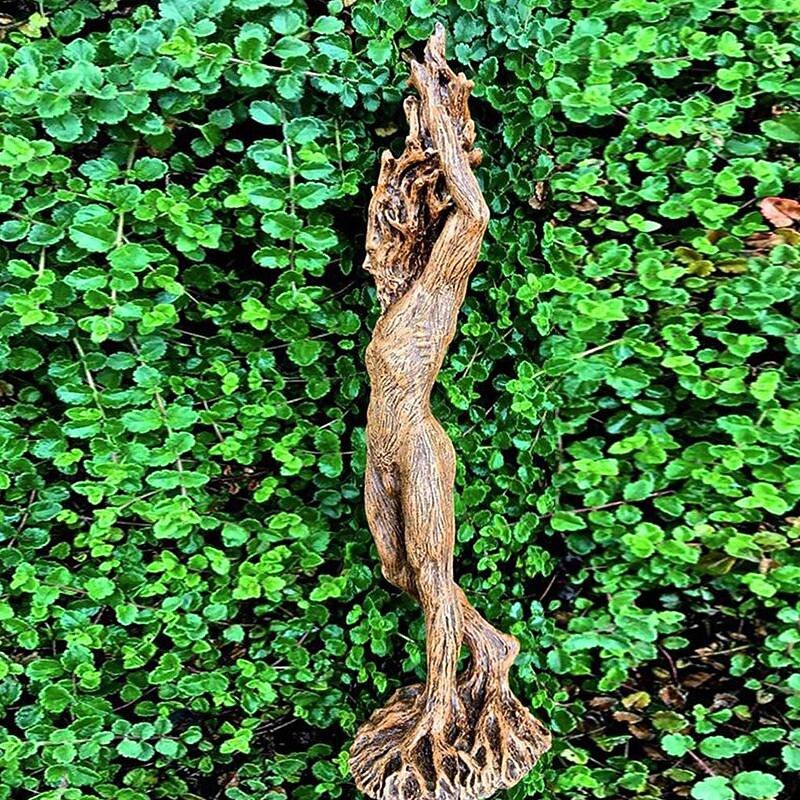 Resin Dryade Statue Figures, Dryade Ornament, Goddess Statue, God or Goddess of the Tree Statue, Craft Statue Model Sculptures Home Decor Sculpture Gift, Garden Craft Garden Park Decoration3