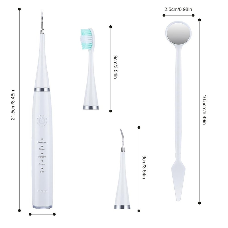 3 In 1 Smart Electric Toothbrush Set With 5 Brush Heads Tooth Care Artifact Deep Cleaning IPX7 Waterproof Travel Whitening Sensitive Domestic Premium Fashion Toothbrush Gifts Package2