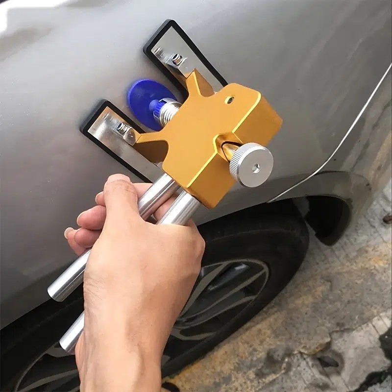 Car Paintless Body Dent Repair Tools Dent Repair Kit Car Dent Puller Tabs Removal Body Damage Fix Tool With Mats Minor Suction Cup Dent Puller2