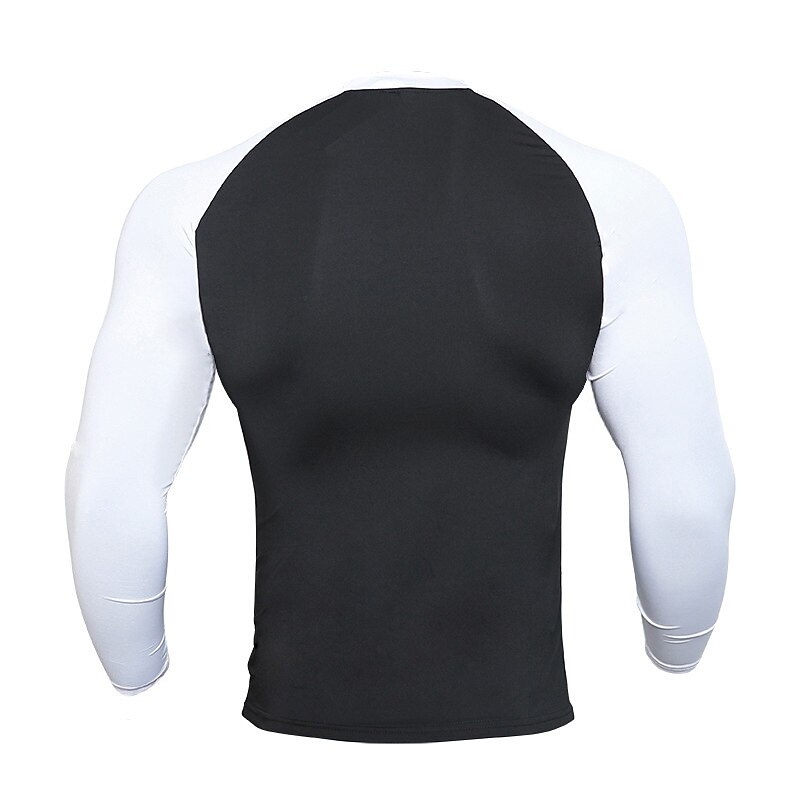 Men's T shirt Tee Gym Shirt Compression Shirt Training Shirt Workout Shirts Stand Collar Long Sleeve Training Sports & Outdoor Fitness Casual Daily Gym Quick dry High Stretch Sweat wicking Soft Color2