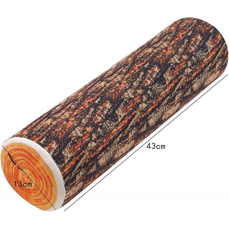 Natural Woods Design Log Soft Chair Cushion Pillows Round Woods Grain Stump Shaped Decorative Cushions2