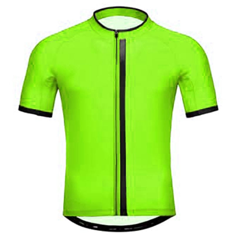 Men's Cycling Jersey Solid Color Short Sleeve Bike Top with 3 Rear Pockets Mountain Bike MTB Road Bike Cycling Quick Dry Reflective Strips Back Pocket Moisture Wicking Sports Black Blue Orange2