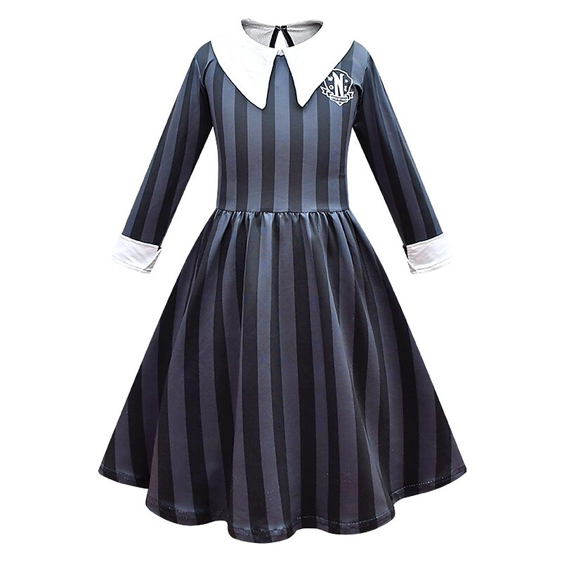 Gothic Horror Dark Academia Dress Cosplay Movie Cosplay for Girls' Kid's Carnival Masquerade2