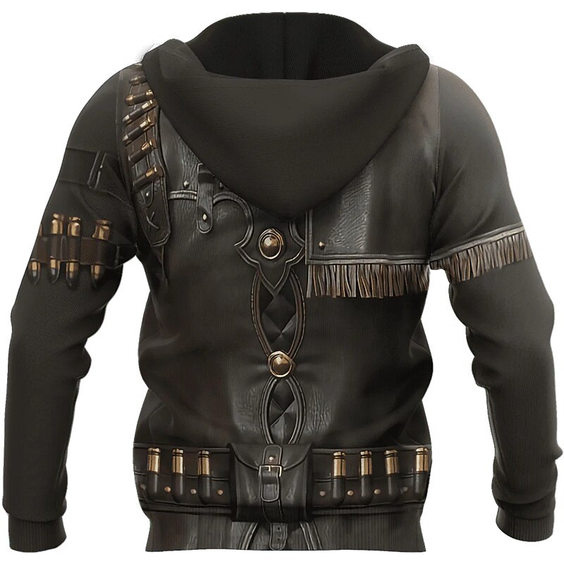 Men's Graphic Prints Hoodie Hoodies Sweatshirt Streetwear Designer Long Sleeve Hooded Daily Sports Black Print Spring & Fall Designer2