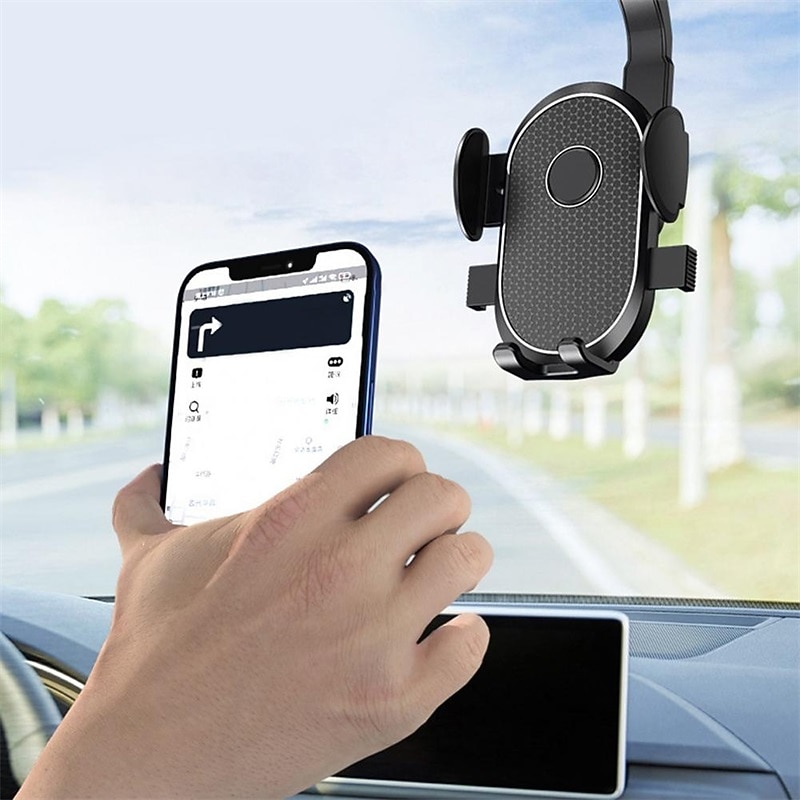 Auto Rearview Mirror Phone Holder in Car Mount Stand for CellPhone Car Mobile Support Rotating Adjustable Car SmartPhone Holder Compatible with 4-7 Cell Phones Phone Accessory3