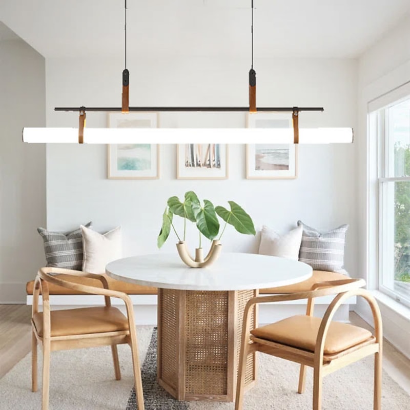 80cm LED Pendant Light Modern Line Design   Chain Adjustable Hanging Lamp for Kitchen Dining Living Room Black and Gold 110-120V 220-240V