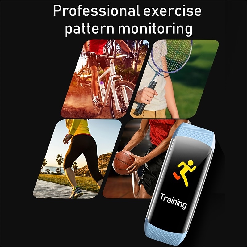 696 C5S Smart Watch 0.96 inch Smart Band Fitness Bracelet Bluetooth Call Reminder Heart Rate Monitor Sedentary Reminder Compatible with Android iOS Women Men Message Reminder IP 67 31mm Watch Case2